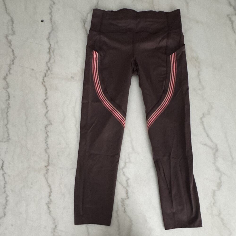 Lululemon Low Rise Leggings Size 8 Brown / Pink 00015